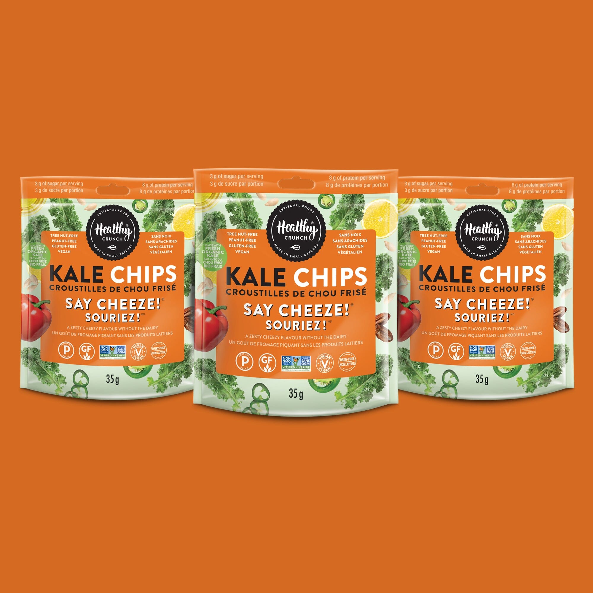Say Cheeze! Kale Chips