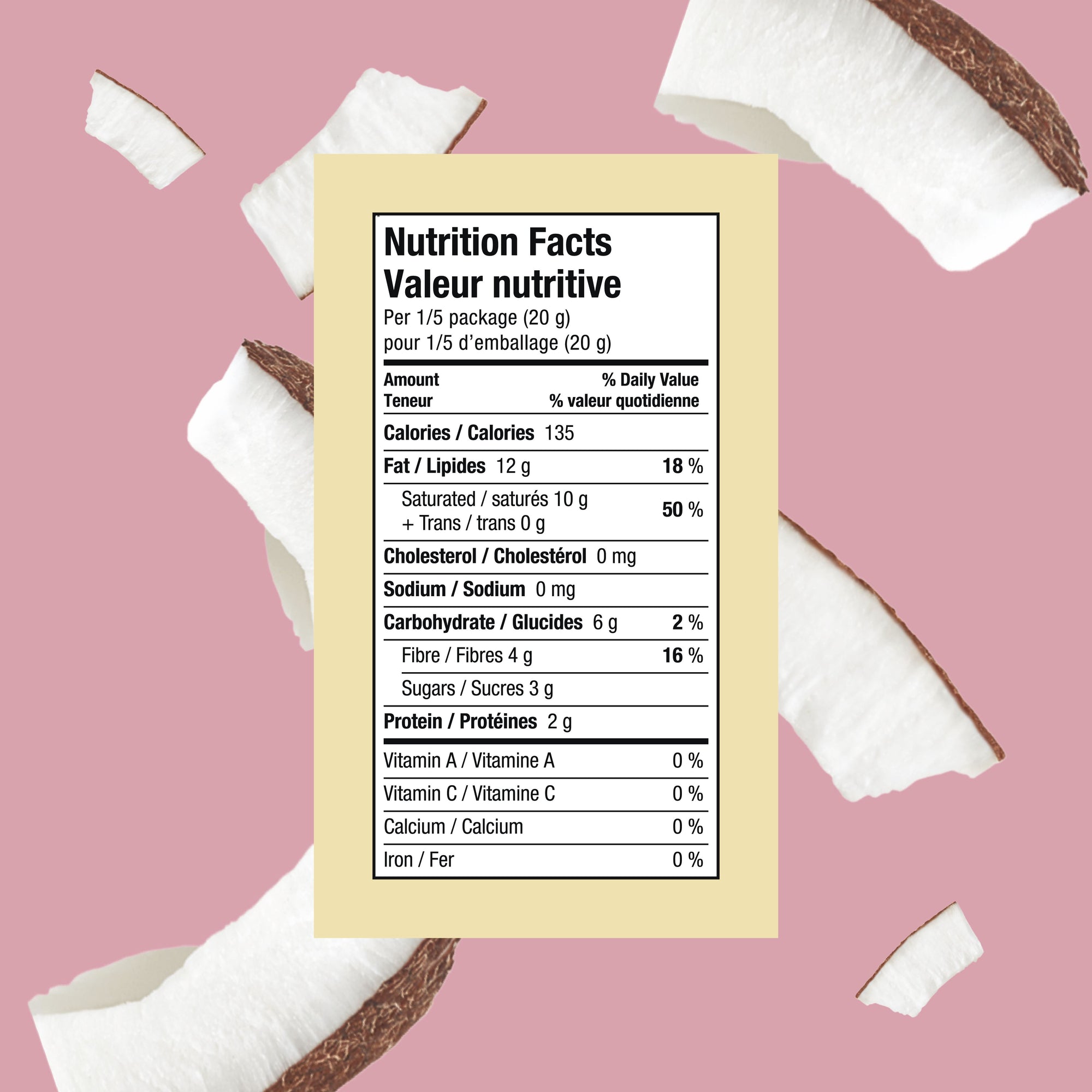 White Choco'Latte Coconut Chips