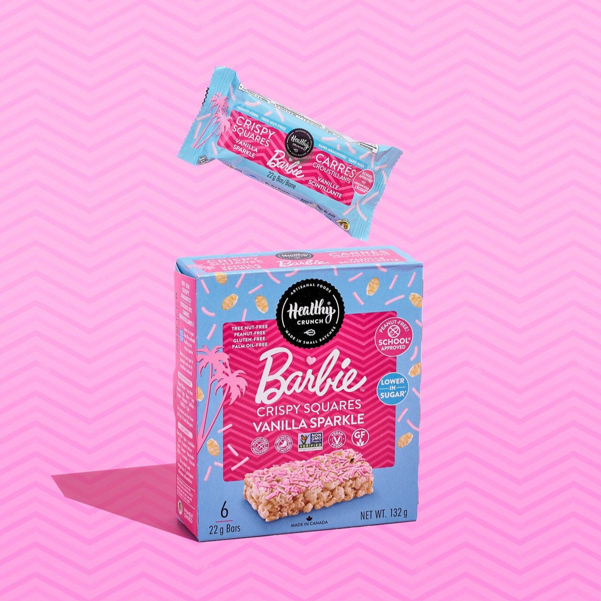 Barbie Vanilla Sparkle Crispy Squares