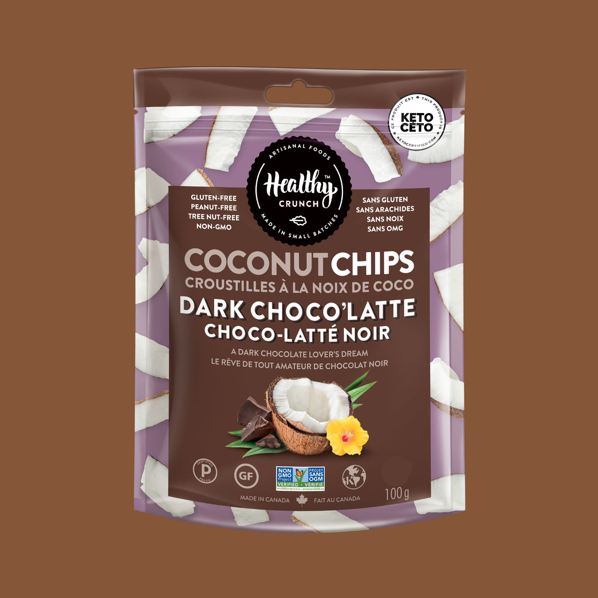 Dark Choco&#39;Latte Coconut Chips