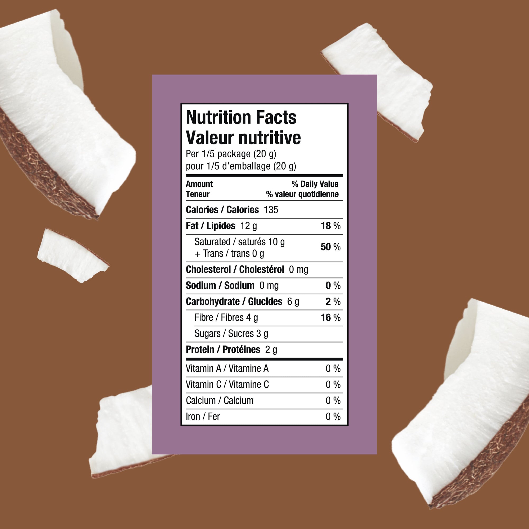 Dark Choco'Latte Coconut Chips