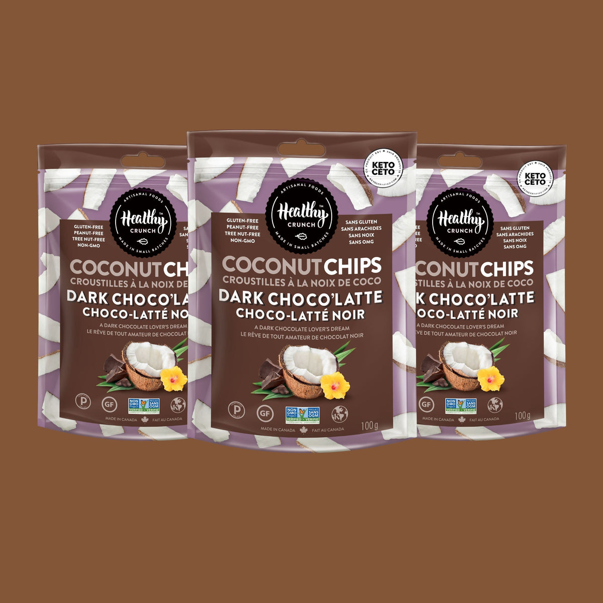 Dark Choco&#39;Latte Coconut Chips