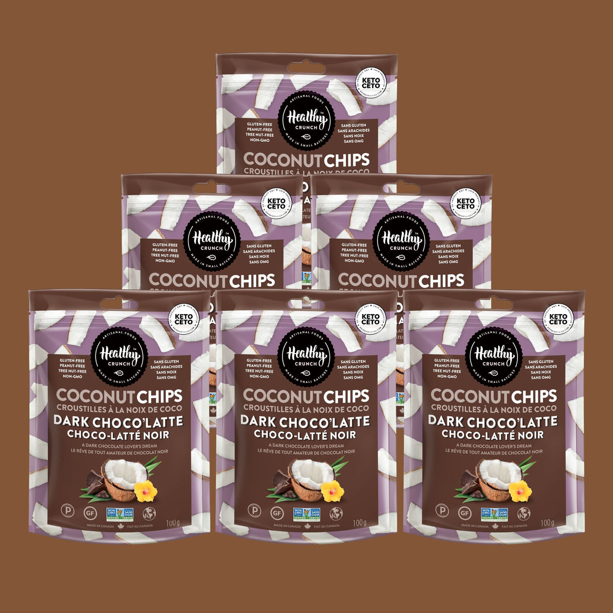 Dark Choco&#39;Latte Coconut Chips
