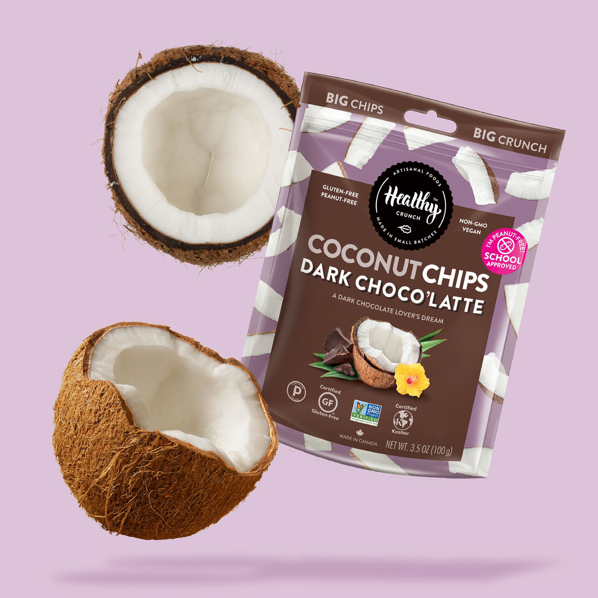 Dark Choco&#39;Latte Coconut Chips